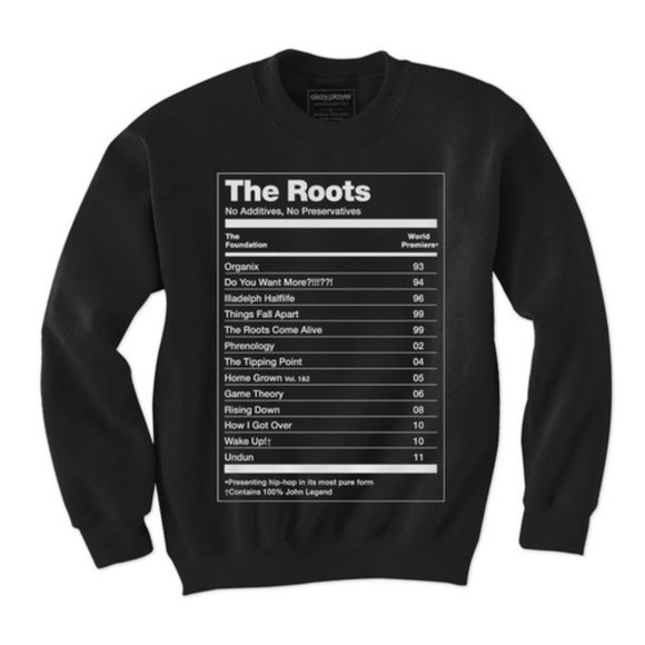 The Roots "No Preservatives" Fleece Pullover Band Sweatshirt M - Picture 6 of 7